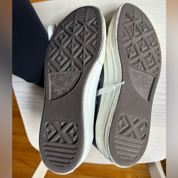 Converse x Comme des Garçons PLAY Chuck 70 hi top Grey hidden heart Size M 5 W 7 - Picture 4 of 4